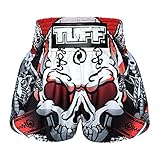 Tuff Muay Thai Shorts TUF-MS619-WHT-S