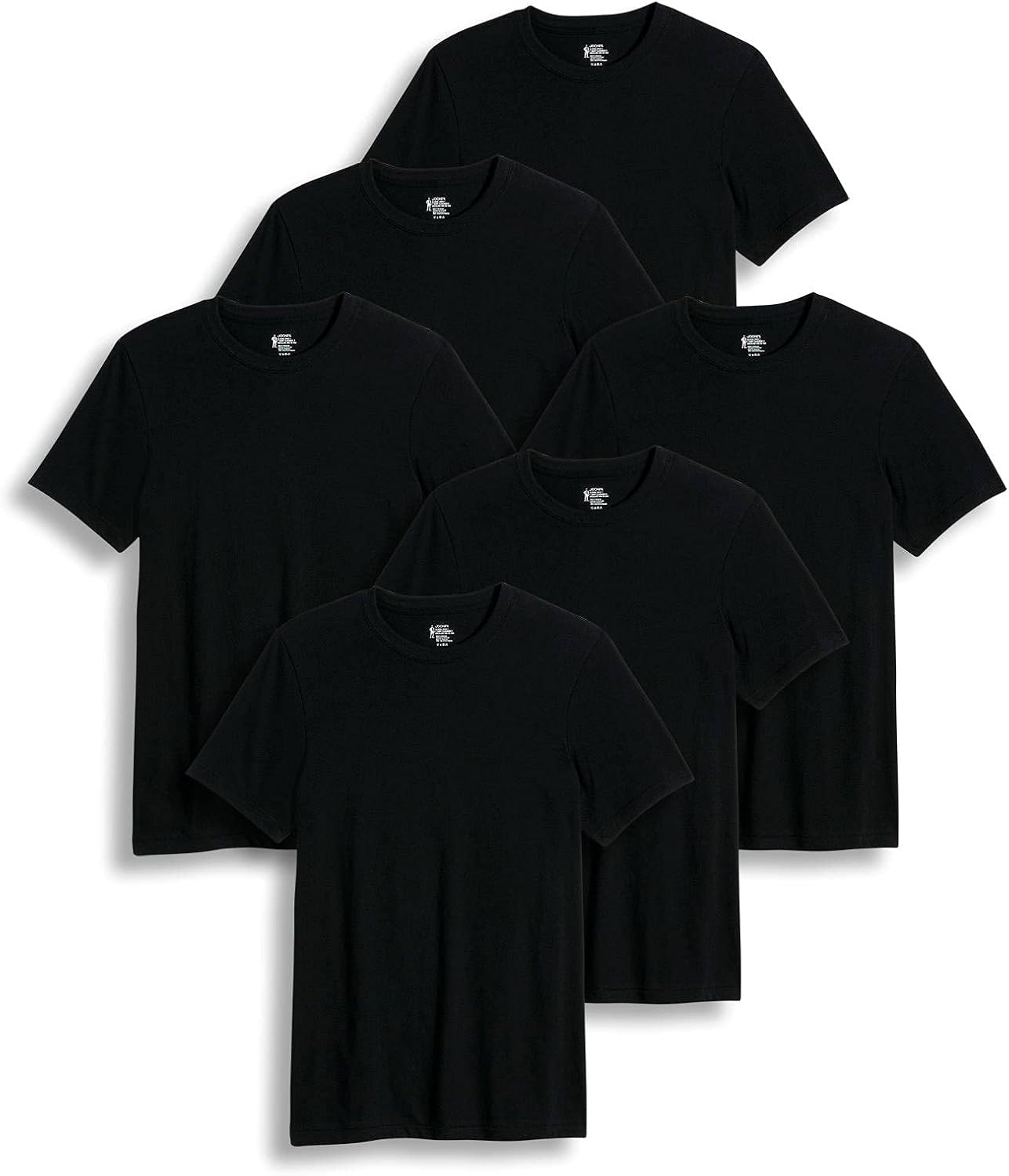 Jockey Men's T-Shirts Classic Crew Neck T-Shirt - 6 Pack at  Men’s Clothing store