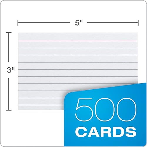 Oxford Index Cards 500 Pack 3x5 Ruled, Plastic Binder Dividers 8 Tab Letter  Size 6 Sets in Kenya | Whizz Index Card Filing