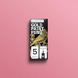 ARTISTRO 5 Gold Acrylic Paint Pens Set Extra Fine Tip Water Based view 8