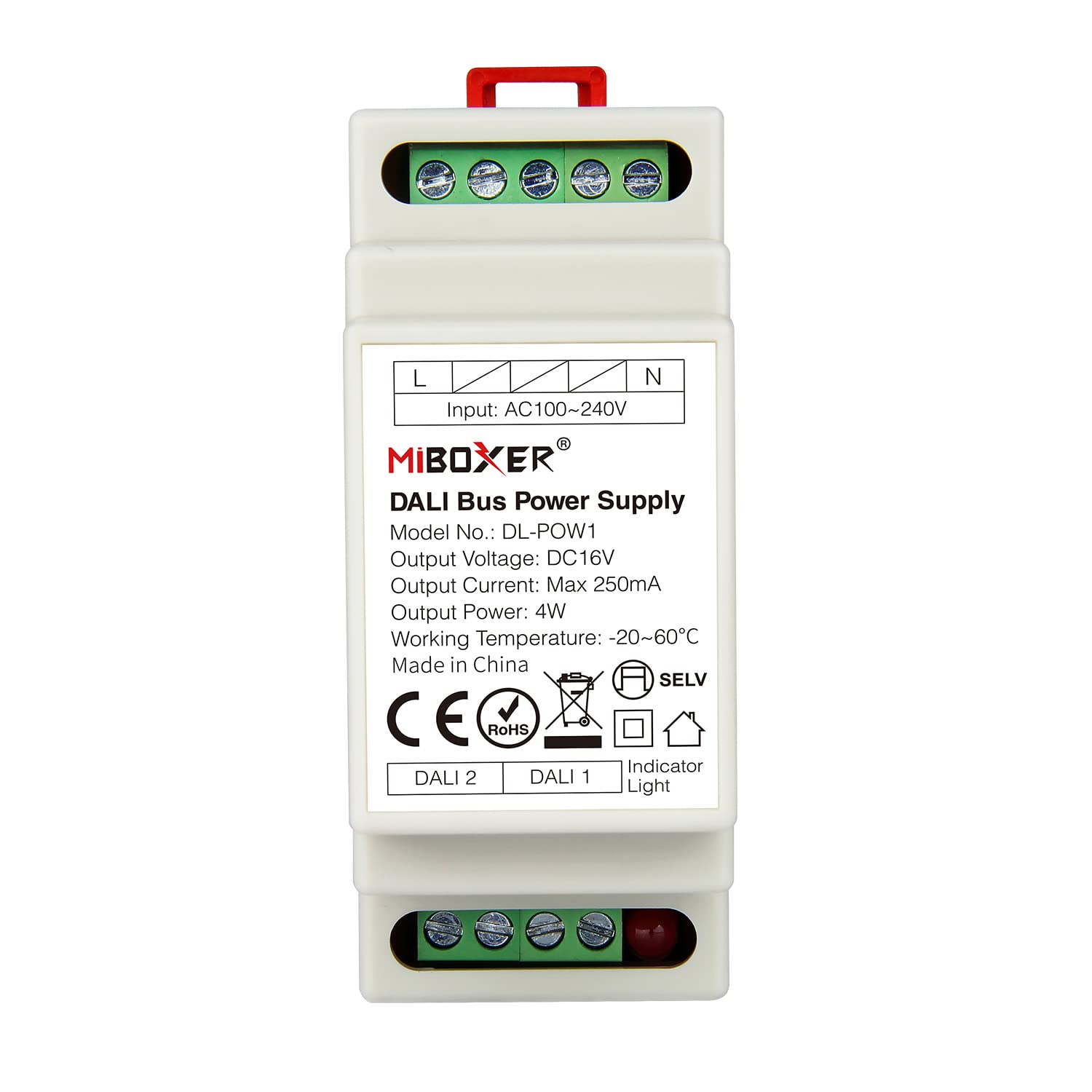 lighteu®, Miboxer Milight 5 in 1 smart LED Strip Controller (DIN Rail), Remote and APP Control Support Alexa or Google Home Voice Control, DC12V/24V, LS2S