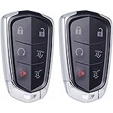 MechanMagic Key Fob Replacement Fits for Cadillac Escalade 2015 2016 2017 2018 2019 2020 Escalade ESV 2015-2020 Push Start Button Proximity Smart Keyless Entry Remote Control HYQ2AB 315 Mhz Set of 2