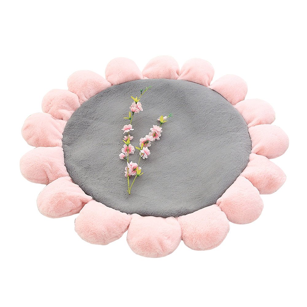 Home & Kitchen Homeng Plush Flower Shape Baby Floor Play mat Flower