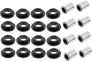 PLSUSJHAO Front Rear Shock Bushing Bearings Kit for Arctic Cat 250 300 375 400 2x4 500 4x4 Auto Models 7210001 0604-310,16 Shock Bushings & 8 Needle Bearing Shafts