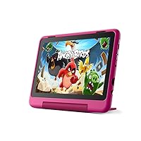 Amazon Fire HD 8 Kids Pro tablet- 2022, ages 6-12 | 8” HD screen, slim case for older kids, ad-free content, parental controls, 13-hr battery, 32 GB, Rainbow Universe