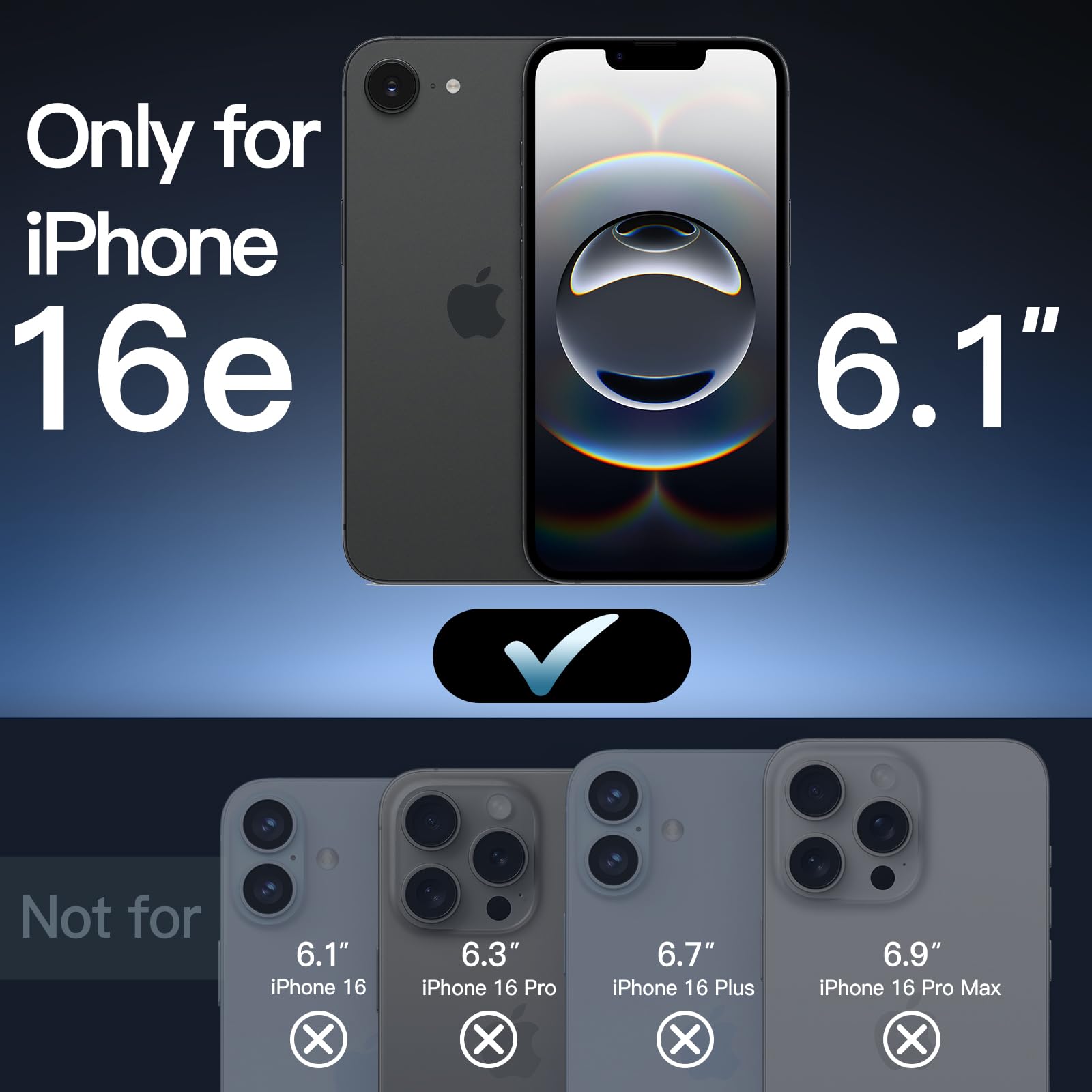 JETech Magnetic Case for iPhone 16e 6.1-Inch 2025 Compatible with MagSafe