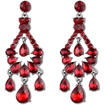 Amazon.com: Long Art Deco Vintage Antique Retro Style Scarlet ...