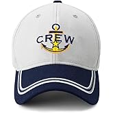 Captain Hat & First Mate | Matching Skipper Boating Baseball Caps | Nautical Marine Sailor Navy Hats