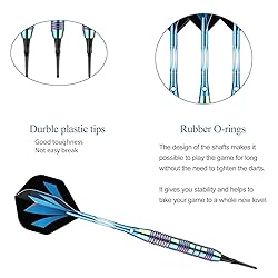 sanfeng Darts Plastic Tip Set Rainbow Blue Color