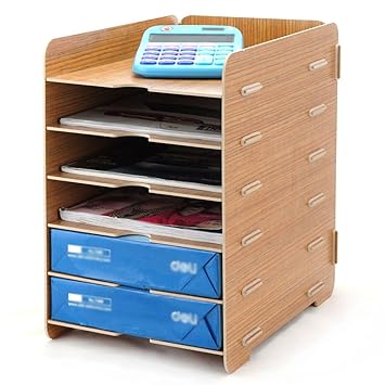 Menu Life Desk Wooden File Cabinet Storage Boxes A4 Size Paper