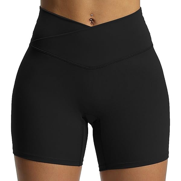 Pantaloncini biker a vita alta Reflex da donna, Black - Ryderwear