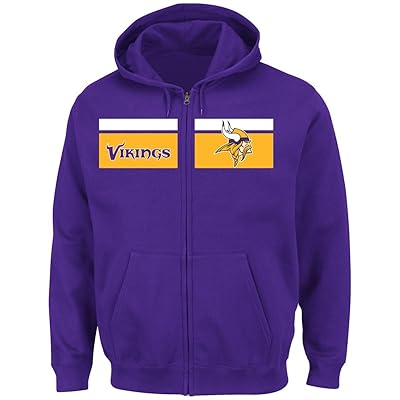Men's Full Zip Hooded Sweatshirt Minnesota Vikings Ghana Ubuy - Main Image