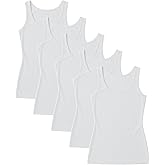 Sexy Basics Women's Cotton Stretch Tank Tops | Multi Packs & Colors Sport Tanks