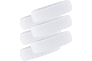 OUREAMOD 6 Pack Women Sports Sweatband Headbands Terry Cloth Moisture Wicking for Yoga,Tennis,Gym,Work Out