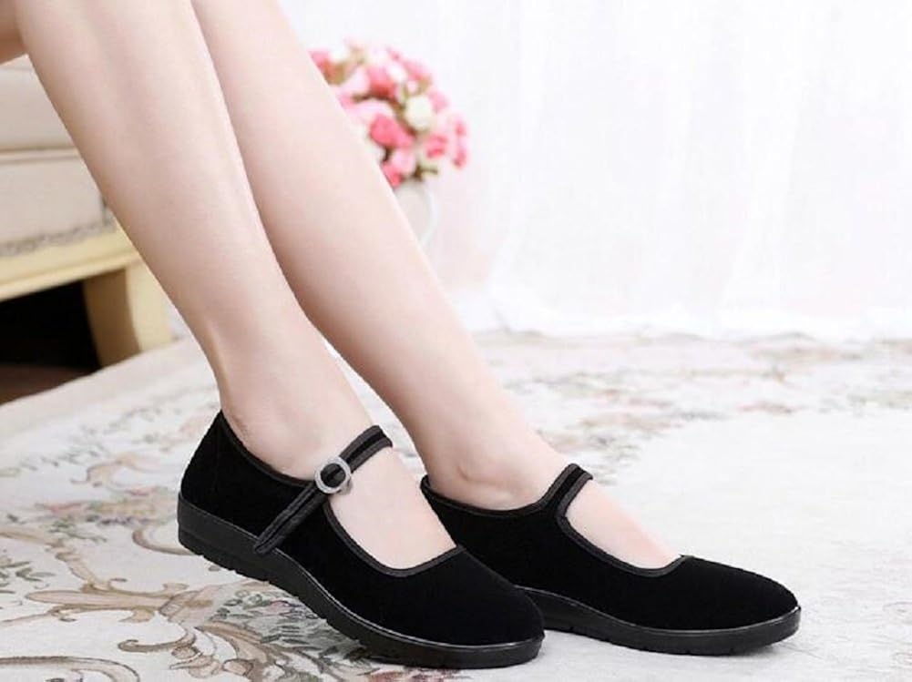 Lazutom Mary Jane Basse Donna Nero Black Scarpe e borse urban-earth.co.uk