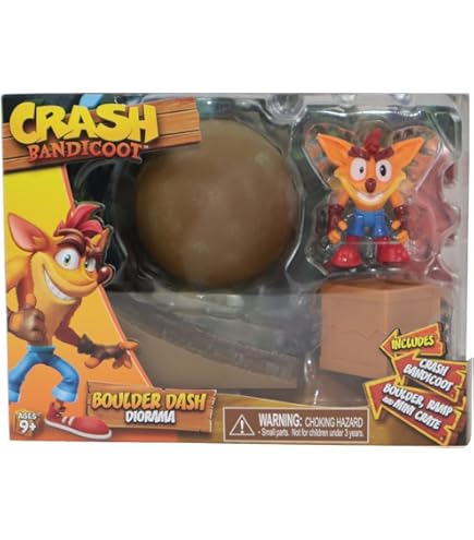 Amazon.com: Crash Bandicoot 2.5” Boulder Dash Diorama : Video Games