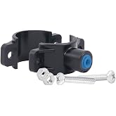 APEC Water Drain Saddle Valve, 1/4" Quick Connect for Under-Sink | Saddle-Drain Model, Fits 1-1/4" to 1-1/2" Pipes, Black Color, Easy Tubing Connections, Ideal for Reverse Osmosis Systems