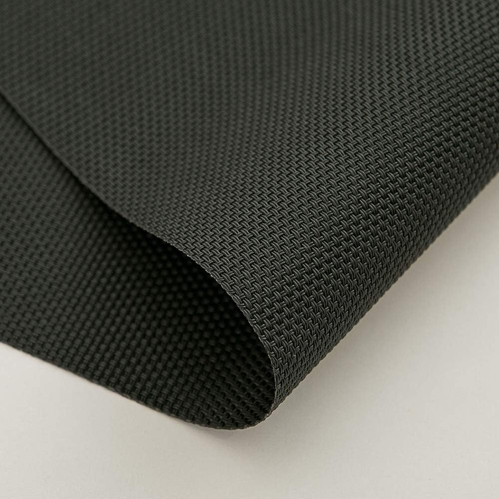 Placemats Place Mat Black Table Mats Set of 6 Non Slip Easy to Clean Wipeable Crossweave Woven Vinyl Washable Place Mats for Dining Kitchen Restaurant Table: Home & Kitchen