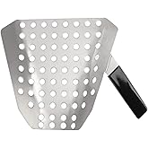 Stainless Steel Fries Scooper, Popcorn Scoop for Shops, Movie Theaters, Picnics and Popcorn Machines Scenarios Popcorn Concession Food Preparation Equipment