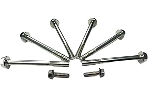 Z Whip LS Water Pump Bolt Kit. Compatible with All GM Chevy 1997-2014 LS Series Engines LSX LS1 LS3 LS2 LQ4 LS6 LQ9 5.3L 6.0L 6.2L Thermostat Housing Bolts Included