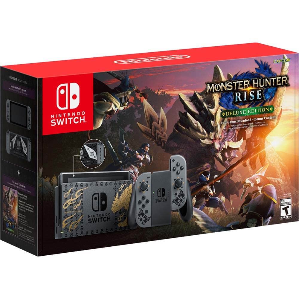 Photo 1 of ****ONLY THE DEVICE***Nintendo Switch Monster Hunter Rise Deluxe Edition System - Switch