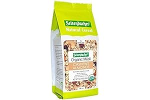 Seitenbacher Muesli #21 Organic Oat and Barley Muesli with Cashews and Almonds, Wheat Free, 3 pack 16-Ounce bag, made in Germany
