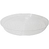 Clear Plant Saucers - 5 Pack of 16" - Excellent For Indoor & Outdoor Plants