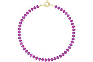 KELORIS PATH Beaded Gemstone Necklaces for Women, Boho Colorful Bead Choker Necklace, Natural Stone Handmade Summer Jewelry f