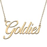 HUAN XUN Customized Custom Simple Any Name Necklace