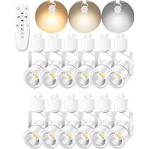 thumbnail image 2 of 6-Pack LED Track Lighting Heads - 6.5W 3000K Warm White Spotlights For J-Type Track Systems 2 of 13