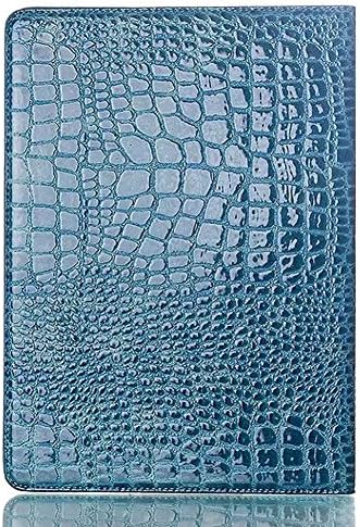 Slimbook Style Crocodile Pattern Blue Folio Leather Case Cover for Samsung Galaxy Tab S 10.5 Inch(SM-T800)