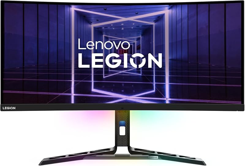 Legion Y34wz-30 - Monitor Curvo de 34'' UWQHD con EyeSafe (VA, 165Hz, 1ms, HDMI+DP+USB-C, FreeSync Premium Pro, Altavoces) Ajuste de inclinación/Altura/Giro - Negro