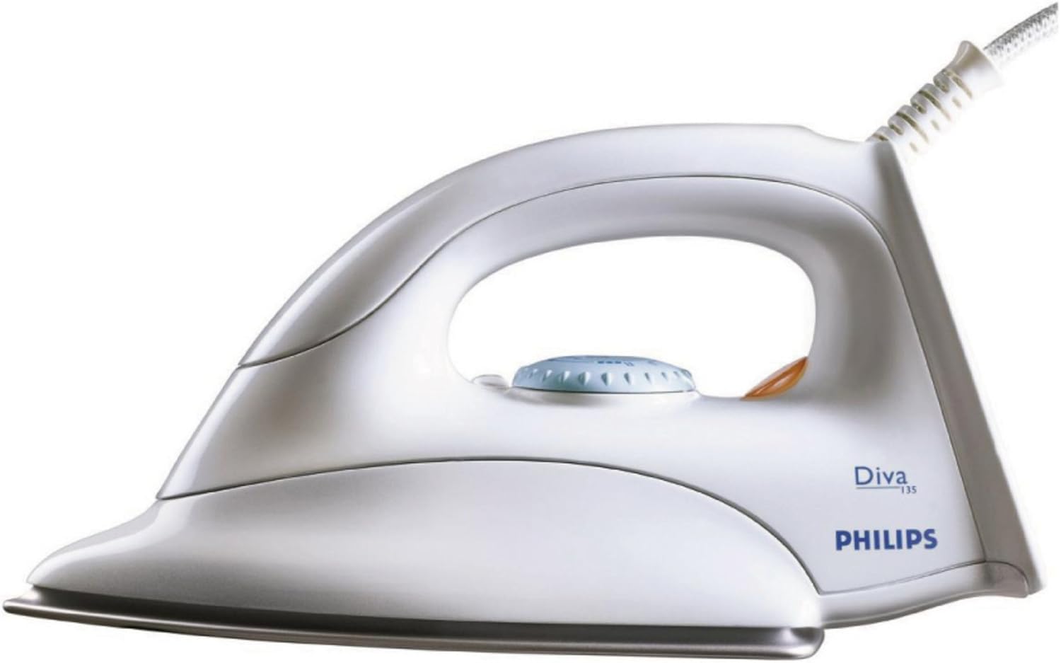 Philips GC 135 Diva - Plancha en seco, color blanco y azul: Amazon ...