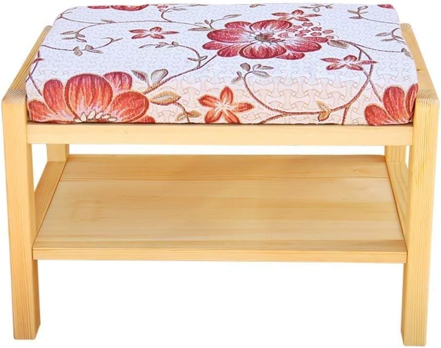 Amazon.com: QSGBX Solid Wood Ottoman Pouffes and Footstools Furniture