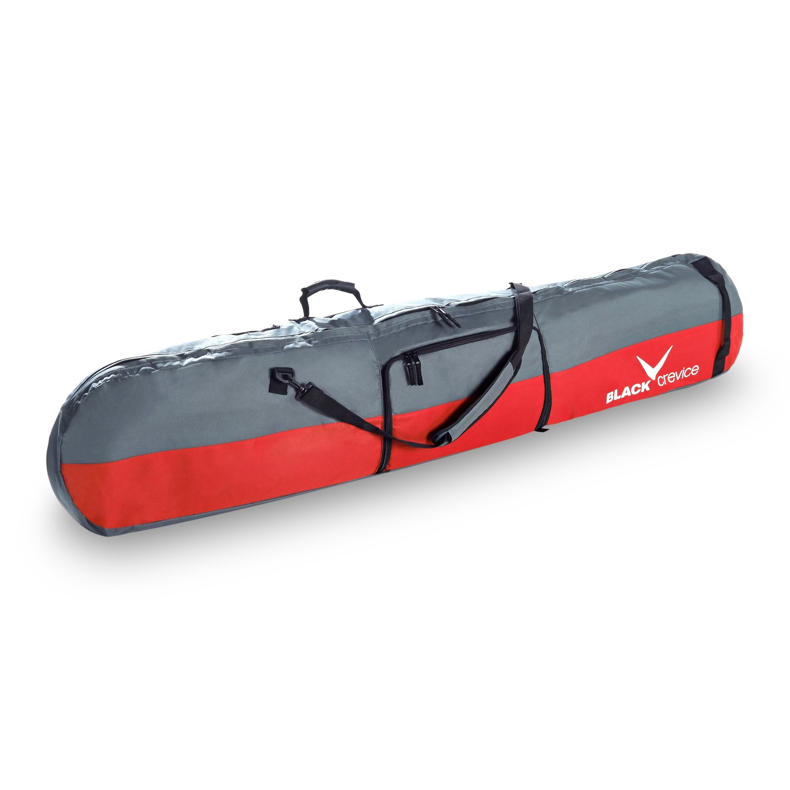 Black Crevice BCR151001 Snowboard Bag with Shoe Compartment 170 x 26 x 8 cm 35 litres Red/Grey