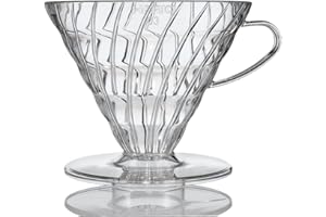Hario V60 Plastic Coffee Dripper, Size 03, Clear