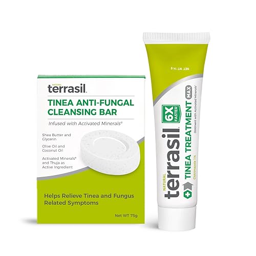 terrasil Tinea Versicolor Treatment Cream + Tinea Soap, 2Product Kit, Antifungal Tinea Cream