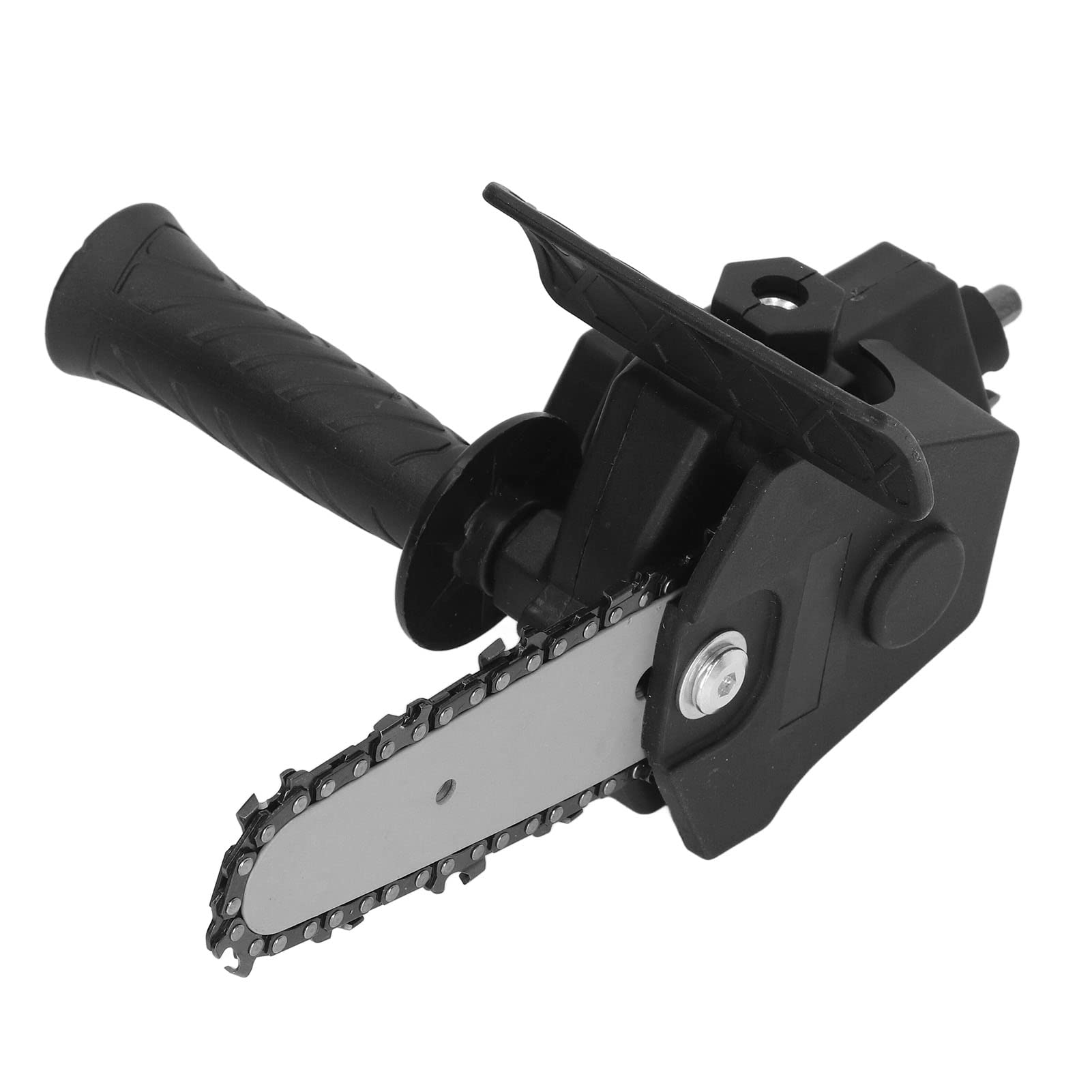 Saw Conversion Head Adapter for Electric Drill, Converts Drill to Chainsaw with less Steel Head & Auxiliary Handle, Easy Assembly DIY Tool Kit (10Pcs)