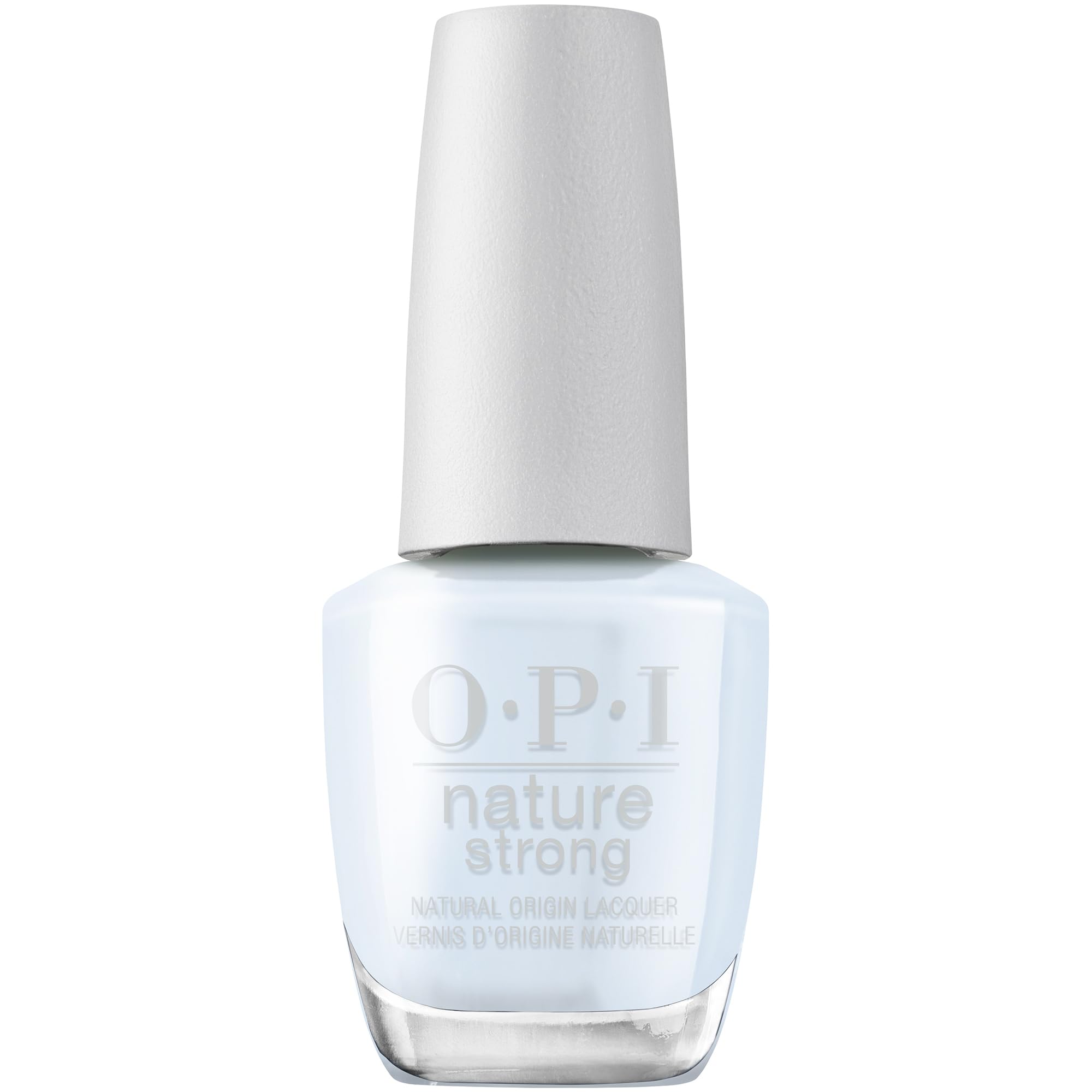 OPI Nature Strong Nail Polish Quick Dry Vegan Nail Varnish with Long-Lasting Results, Made with Natural Ingredients, Raindrop Expectations 15ml