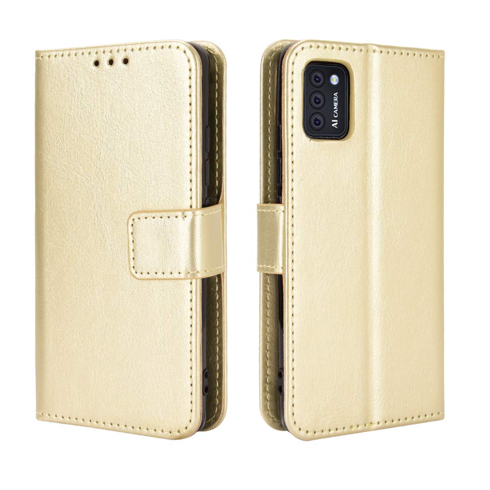 Cubot Note 7 Case [Wallet Case] [Kickstand] [Card Slots] [Magnetic Flip Cover] Compatible with Cubot Note 7 Smartphone(Golden)