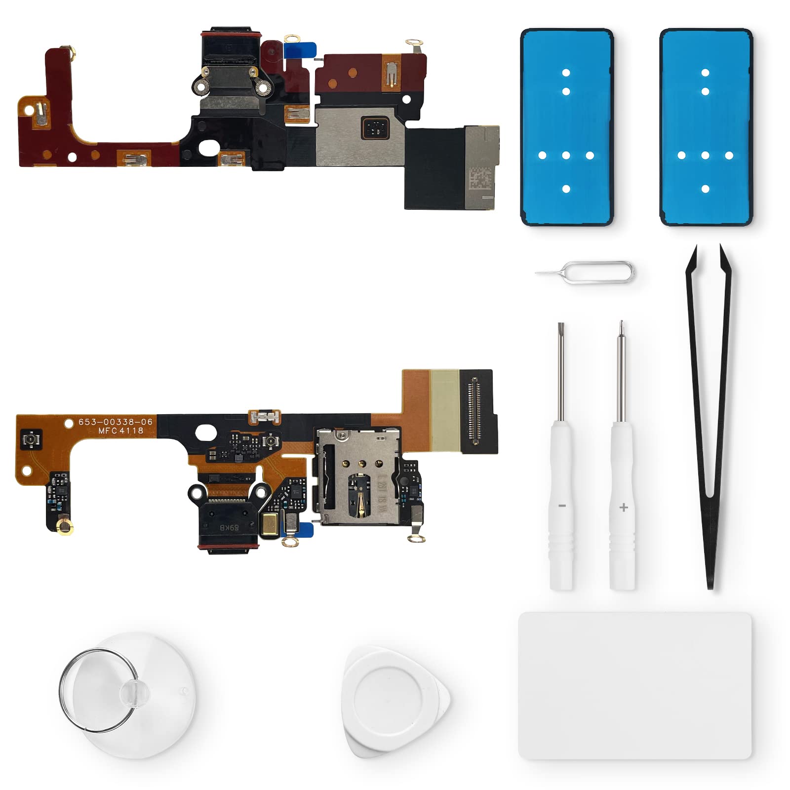 Eonpam Charging Port Replacement for Google Pixel 3 XL Charger Port Microphone Headphone Jack with Repair Kit