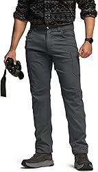 CQR Men's Active Flex Tactical Pants, Water