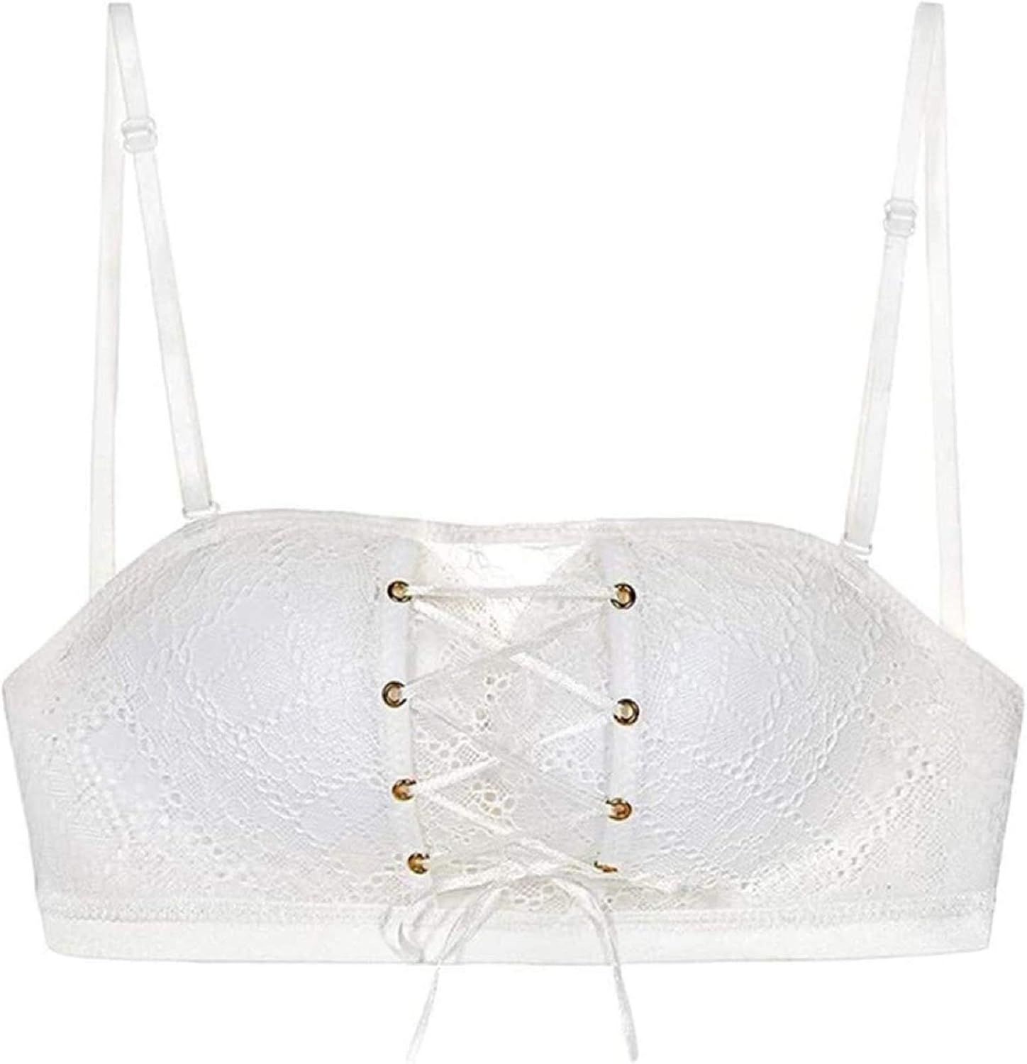 XYWZ BandeauBH ohne Träger mit Kordelzug, nahtloser BandeauBH für