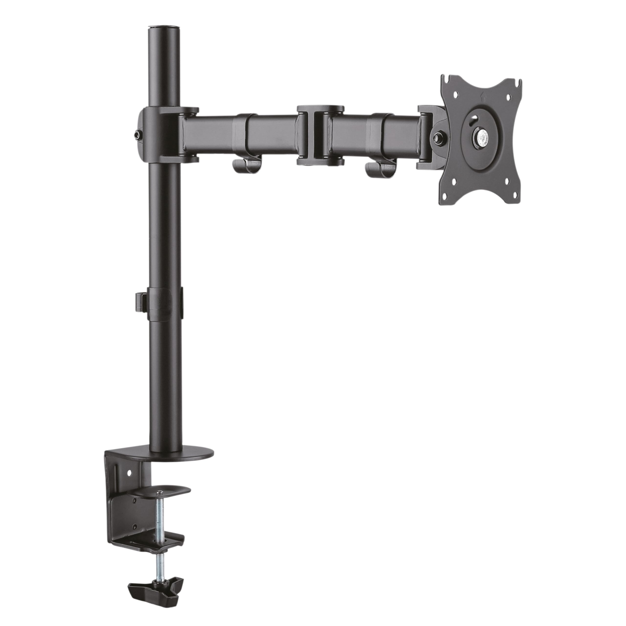 RICOO Monitor Stand Tilt TS5711 Swivel 12-29 Inch VESA 75x75 100x100 Adjustable Arm Mounting System LED LCD Screen Desk Mount Black