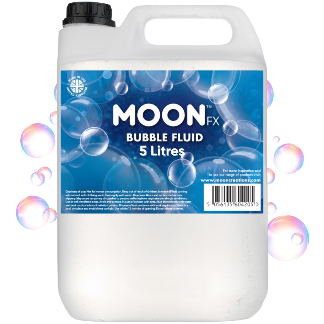 MoonFX M04205 Professional Bubble Fluid 5L - Pro Bubble Fluid for professional bubble machines