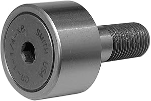 Smith Bearing CR-1 3/8-B Cam Follower Needle Roller Bearing, Regular Stud with Hex-Drive Socket, Unsealed, 1.375"