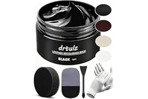 drtulz Black Leather Recoloring Balm, Leather Repair Kits for Furniture, Leather Paint, Leather Dye, Leather Color Restorer f