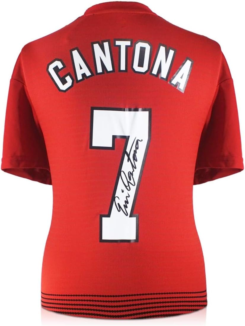 Eric Cantona Signed Manchester United Soccer Jersey | Autographed Memorabilia