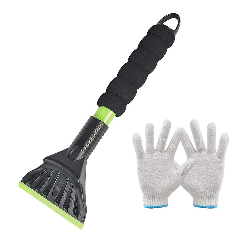 Homo Trends Ice Scraper for Cars Windscreen Scraper with Non-Slip Foam Handle Frost Snow Remover Frost Wiper For Winter Car Truck SUV