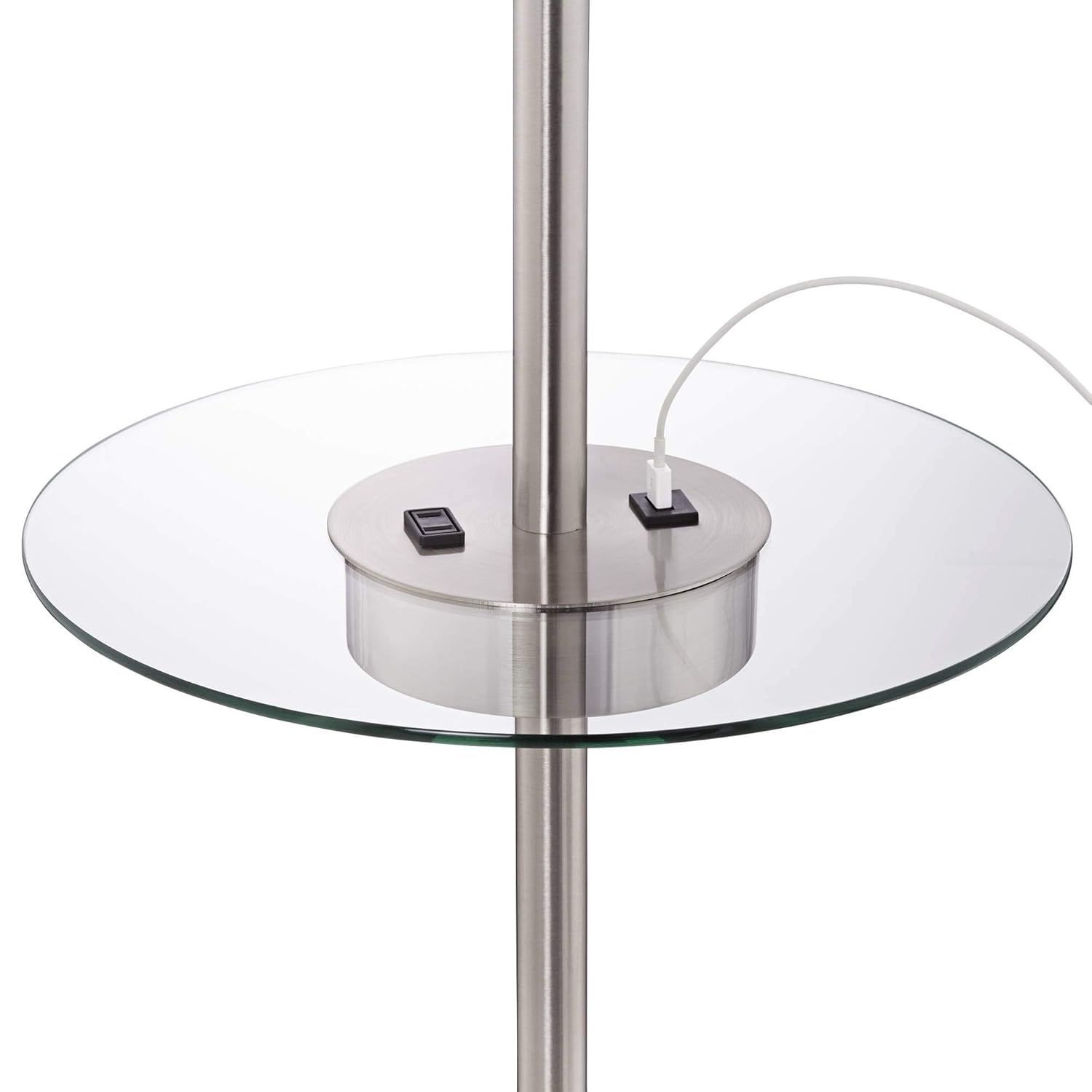 Caper Tray Table Floor Lamp With Usb Port And Outlet Office Products Office Furniture Lighting